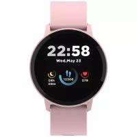 Canyon Smart watch, 1.3inches IPS full touch screen, Round watch, IP68 waterproof, multi-sport mode, BT5.0, compatibility with iOS and android, Pink, Host: 25.2*42.5*10.7mm, Strap: 20*250mm, 45g