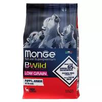 Monge Dog BWild Low Grain Puppy сухой низкозерновой корм для щенков всех пород с мясом оленя 2,5 кг