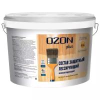 Лаки OZON Антисептический защитный лессирующий лак для дерева OZON Plus ЛАП-0,9 0,9л обычная