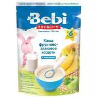 Каша Bebi молочная злаковая с фруктовым ассорти, с 6 месяцев, 200 г