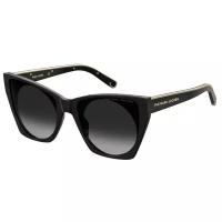 Солнцезащитные очки MARC JACOBS, кошачий глаз, для женщин, черный