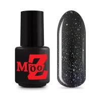 Mooz Гель-лак Gel Polish, 3.5 мл, 125 Черный с голографическим шиммером