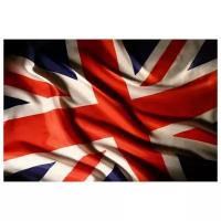 Постер на холсте Английский флаг 75см. x 50см