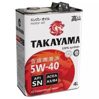 Моторное масло TAKAYAMA Synt SN/CF 5W-40 A3/B4 4л