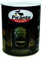 Грунт-эмаль по ржавчине 3в1 Picante TRIOMIX полуматовая RAL 9005 черная 2,5кг 10520-9005.GL