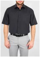 Рубашка мужская короткий рукав GREG Черный 340/109/BLK
