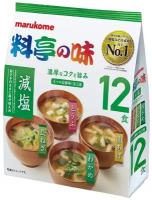 MARUKOME Assorted Reduced Sodium Instant Miso Soups, 100 г, 12 уп