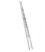 ALUMET Лестница трёхсекционная 3Х10 ступ. проф. с канатной тягой серия SR3 (арт. 3310)