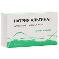 Натрия альгинат супп. рект., 250 мг, 15 шт