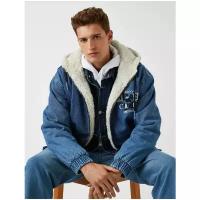 Куртка KOTON MEN, 2kam53013ld, цвет: BLUE, размер: M