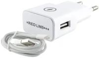 Сетевое зарядное устройство Red Line NT-1A + Lightning, 5 Вт, белый