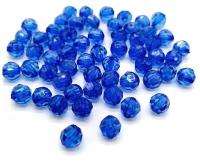 Бусины Акрил граненые 10 мм, цвет: Синий, уп/500 г. (1050 шт)