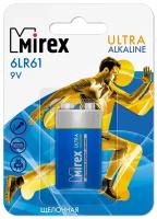 Батарейка Mirex 6LR61, в упаковке: 1 шт