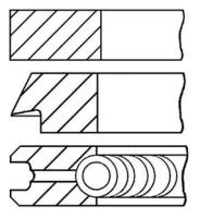 08-502900-00_кольца поршневые! d81x1.5x1.75x2 STD (1) Audi, VW 1.8 94> GOETZE 0850290000