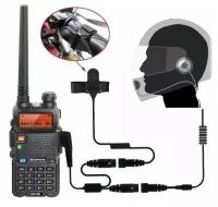 Комплект из рации и мото-гарнитуры BAOFENG UV-5R MOTO