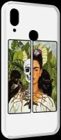 Чехол MyPads сдвоенная картинка девушка скелет для BQ BQ-6040L Magic задняя-панель-накладка-бампер