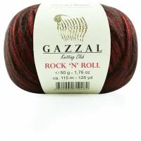 Пряжа GAZZAL ROCK N ROLL / 12833 красный,10, шт. в упаковке