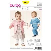 Выкройка Burda 9422-Комплект: Платье, Жакет, Брючки