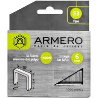 Скобы для степлера Armero A312/006 тип 53, 6мм