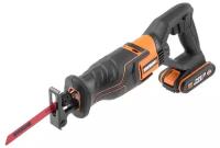 Сабельная пила аккумуляторная WORX WX500, 2Ач х1, ЗУ 2А, сумка