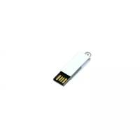 Металлическая флешка с мини чипом в цветном корпусе (8 Гб / GB USB 2.0 Белый/White minicolor1 Flash drive VF- mini03)