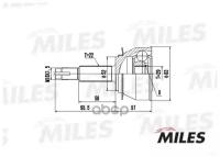 Шрус Chevrolet Lanos/Daewoo Cielo 1.5-1.6 92- Нар. -Abs Miles арт. GA20081