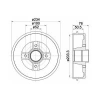 Барабан тормозной Mintex MBD044