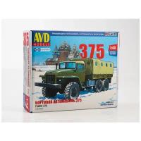 Сборная модель 1391AVD УРАЛ-375 бортовой с тентом (1:43) AVD Models