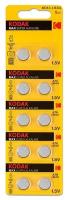 Батарейка алкалиновая Kodak, AG13 (G13, 357, LR1154, LR44)-10BL, 1.5В, блистер, 10 шт