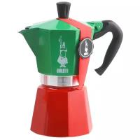 Bialetti Moka Express Italia 6 порции гейзерная кофеварка