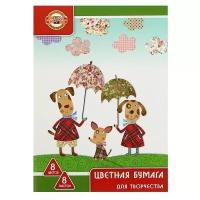 Бумага цветная А4, 8 листов, 8 цветов Koh-I-Noor офсет, 65 г/м²