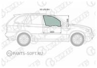 Стекло Переднее Правое Опускное Триплекс Bmw X5 E53 00-06 XYG арт. X5 LFD/RH