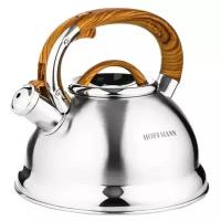 Hoffmann Чайник со свистком НМ 55160, 3.3 л, серебристый