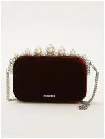 Ресейл сумка Miu Miu, Clutch, Бордовый, Отличное