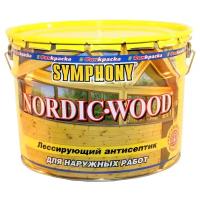 Symphony пропитка Антисептик Nordic Wood, 9 л, палисандр