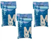 Мука известняковая (доломитовая) 3 упаковки по 5 кг, натуральное удобрение для снижения кислотности почвы, восполнения недостатка кальция и магния