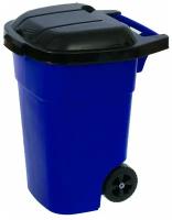 Контейнер для мусора на колесах, 65 л (синий)