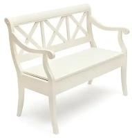 Скамейка Tetchair ALBIZZI (Альбицци), pure white (402)