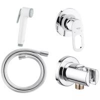 Гигиенический душ Grohe BauLoop 124896, хром/белый хром 1500 мм