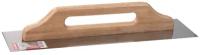 ЗУБР Гладилка 130х480мм нержавеющая с деревянной ручкой, Швейцарская ЗУБР 
