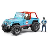 Брудер, Внедорожник Jeep Cross Country Racer синий с гонщиком, Bruder