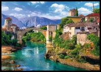 Пазл Trefl Старый мост в Мостаре, Босния и Герцеговина 37333, 500 дет., разноцветный