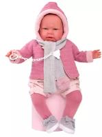 Кукла реборн Antonio Juan Лидия в розовом, 52 см, мягконабивная, младенец, испанские куклы, подарок девочке