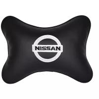 Vital Technologies Подушка на подголовник с логотипом автомобиля NISSAN экокожа / черный
