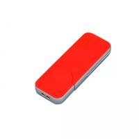 Пластиковая флешка для нанесения логотипа в стиле iphone (4 Гб / GB USB 2.0 Красный/Red I-phone_style Flash drive Недорого)