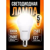 Лампа светодиодная КОСМОС LkecLED25wA65E2745, E27, A65