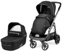 Универсальная коляска Peg-Perego Veloce Combo (2 в 1), black shine, цвет шасси: серый