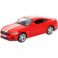 Машинка металлическая Uni-Fortune RMZ City серия 1:32 Ford Mustang GT 2015 with Strip инерционная, цвет красный, двери открываются 554029C-RD