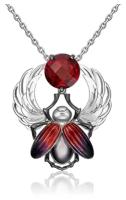 Подвеска PLATINA jewelry из серебра 925 пробы с фианитом (недрагоценные вставки), эмалью