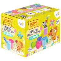 Масса для лепки Genio Kids Зебра в клеточку 12 цветов (TA1701L)